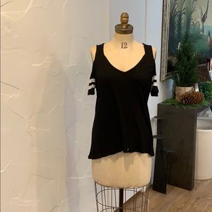 I.N.C Medium Black Off shoulder Top